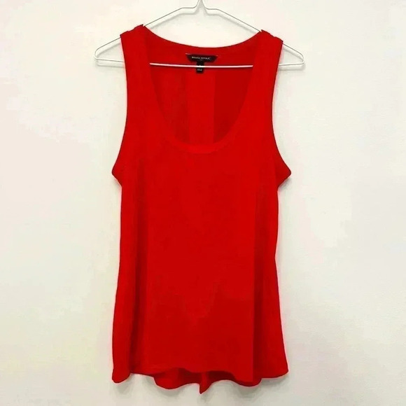 Banana Republic  Slit Back Tank Top Red Women's Small - Picture 2 of 7